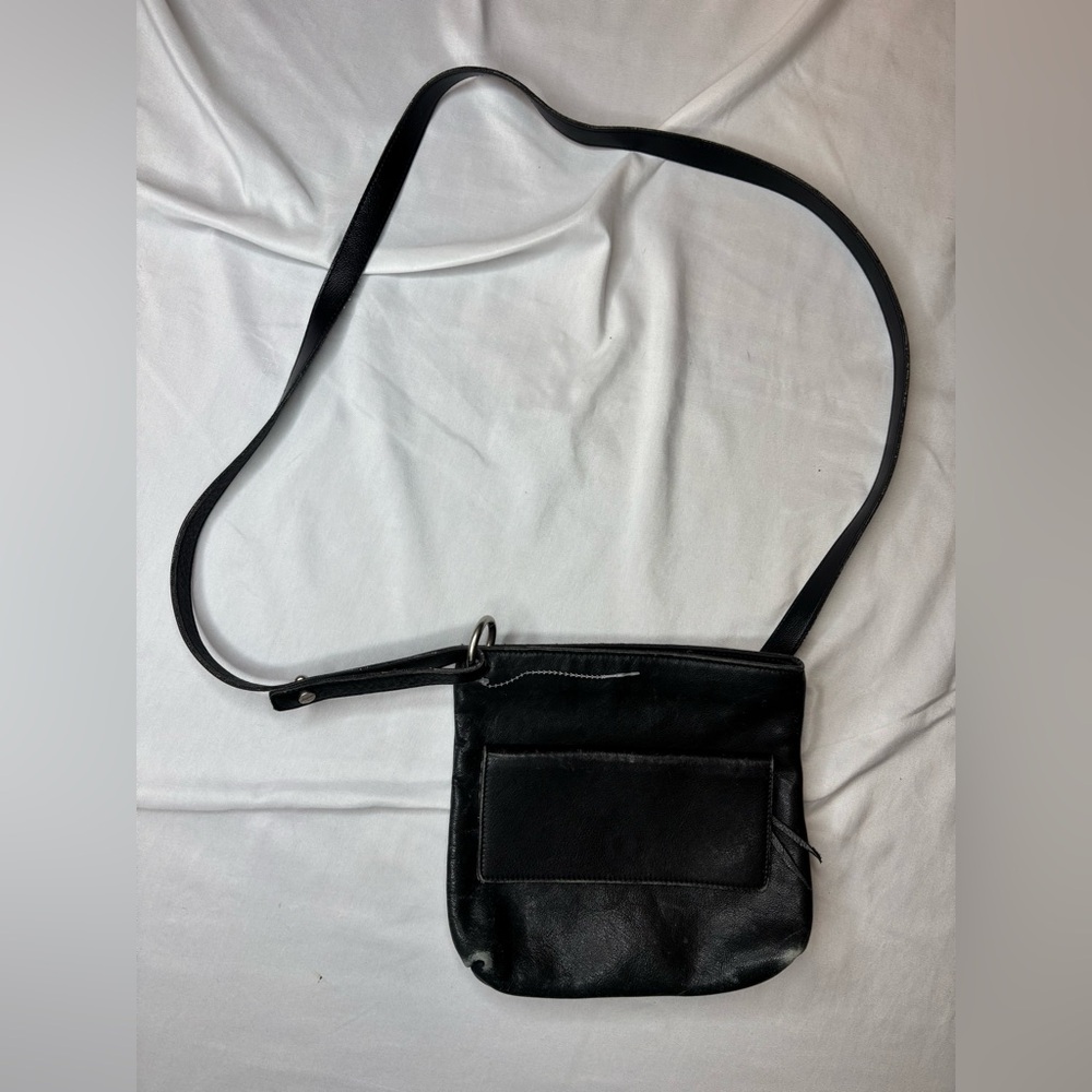 ellemenno Black Genuine Leather Shoulder Bag vintage